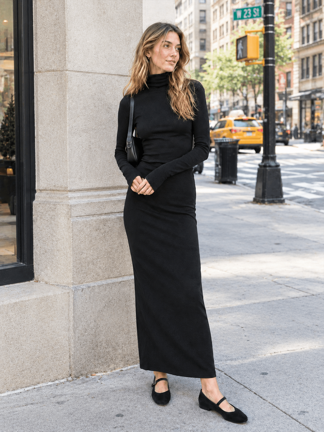Turtleneck Maxi Dress – Public Veil