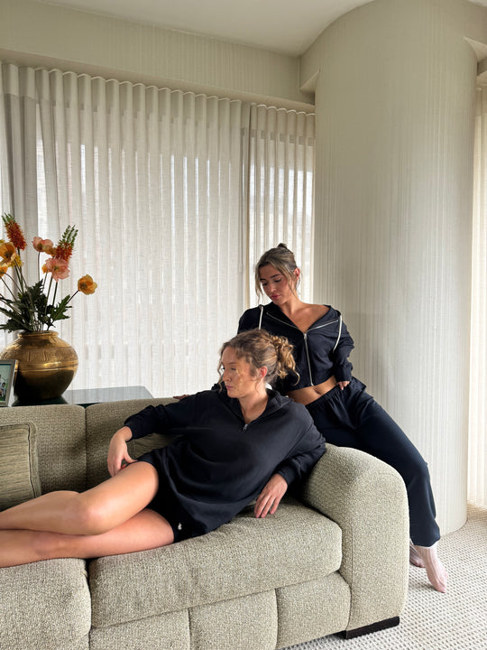 Lounge Cropped Full-Zip