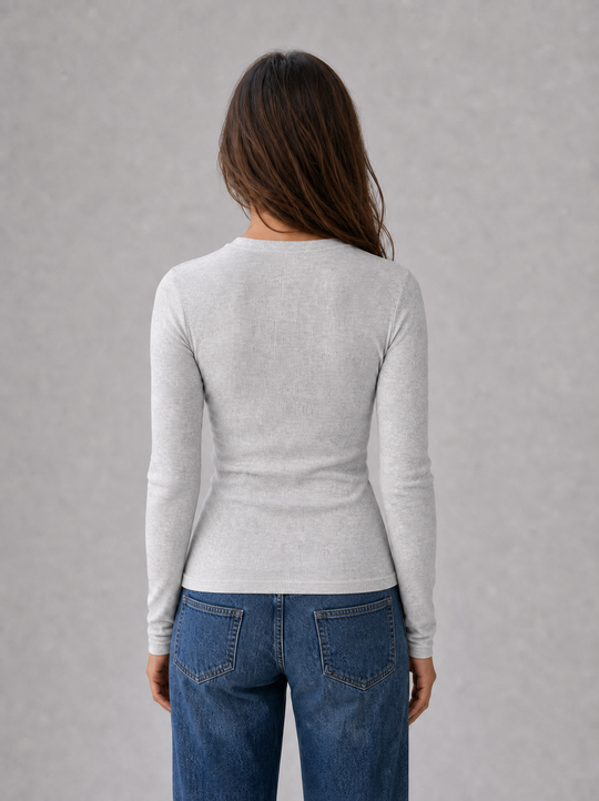 Ribbed Long Sleeve Tee