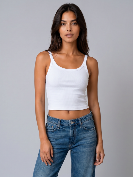 Spaghetti Tank- Cropped