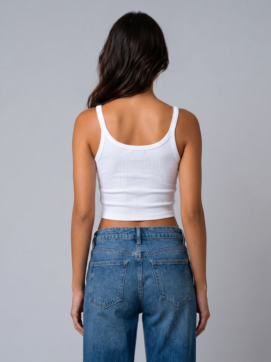 Spaghetti Tank- Cropped