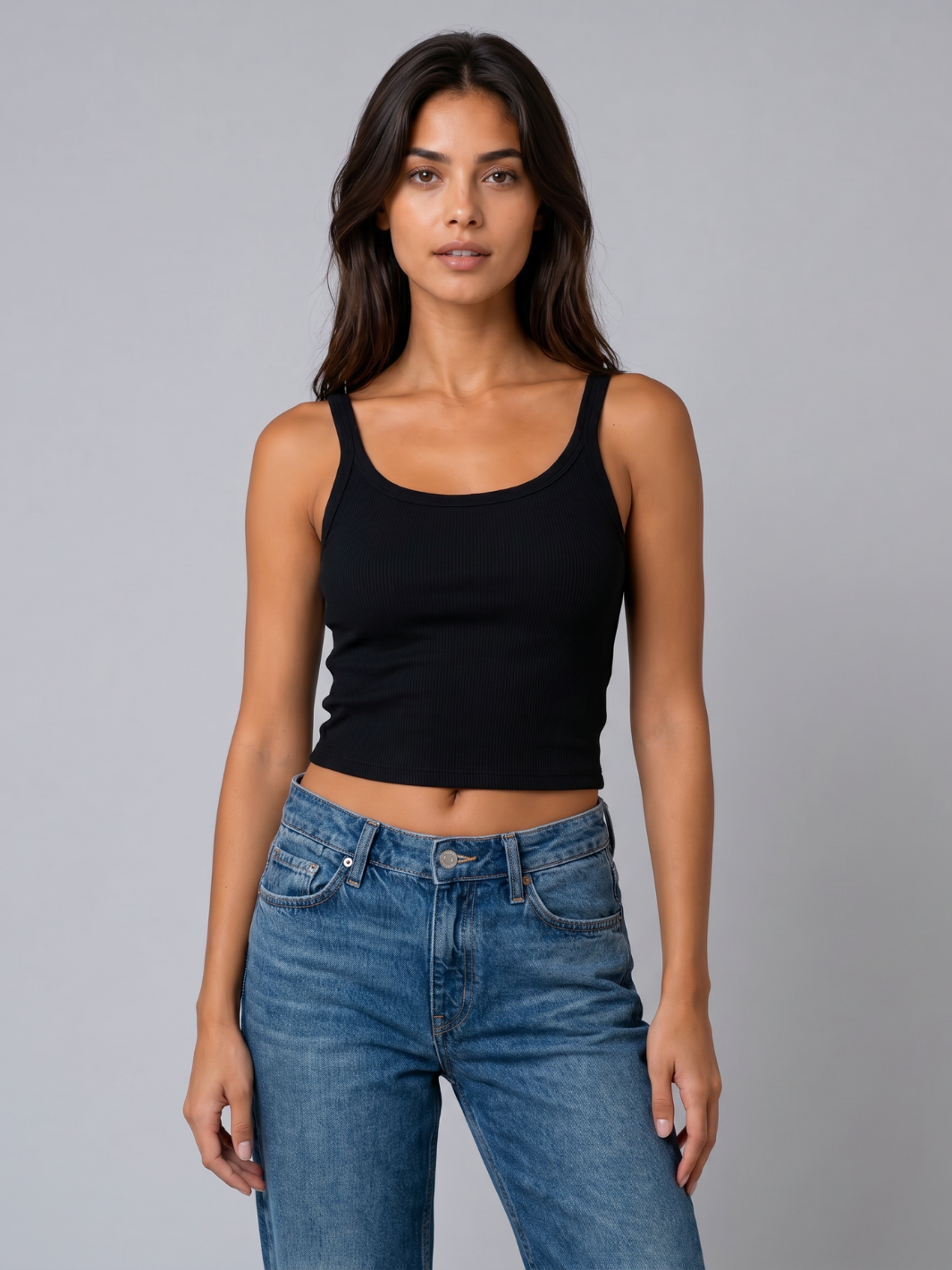Spaghetti Tank- Cropped