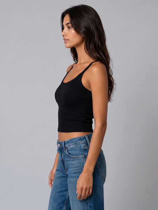 Spaghetti Tank- Cropped