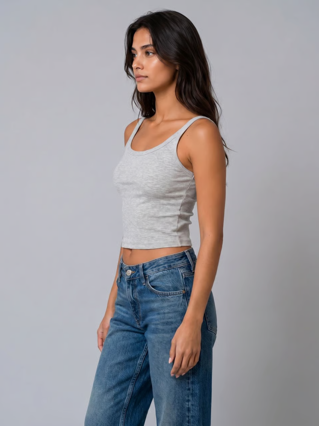 Spaghetti Tank- Cropped