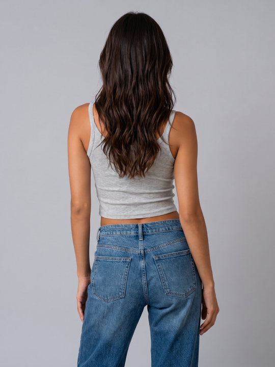 Spaghetti Tank- Cropped