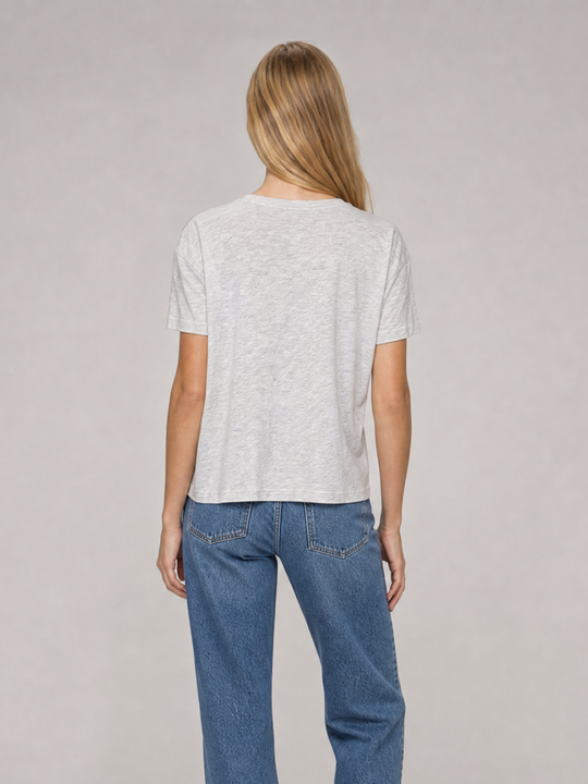 Boxy V Neck Tee