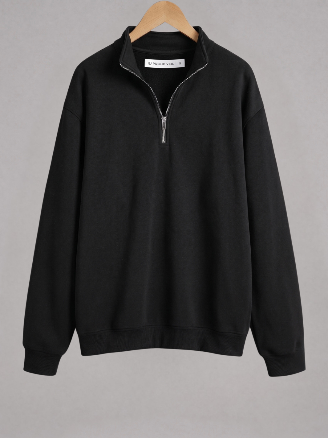 Oversized Half-Zip Sweatshirt