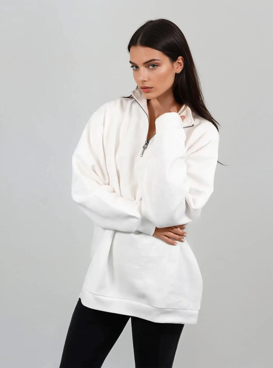 Boyfriend Half - Zip Sweatshirt - Public Veil