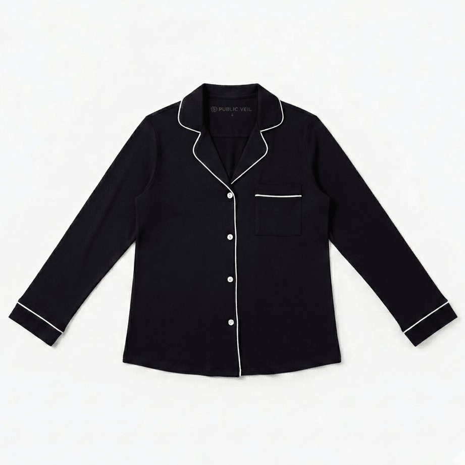 Butter Soft Button Down Pajama Top - Public Veil
