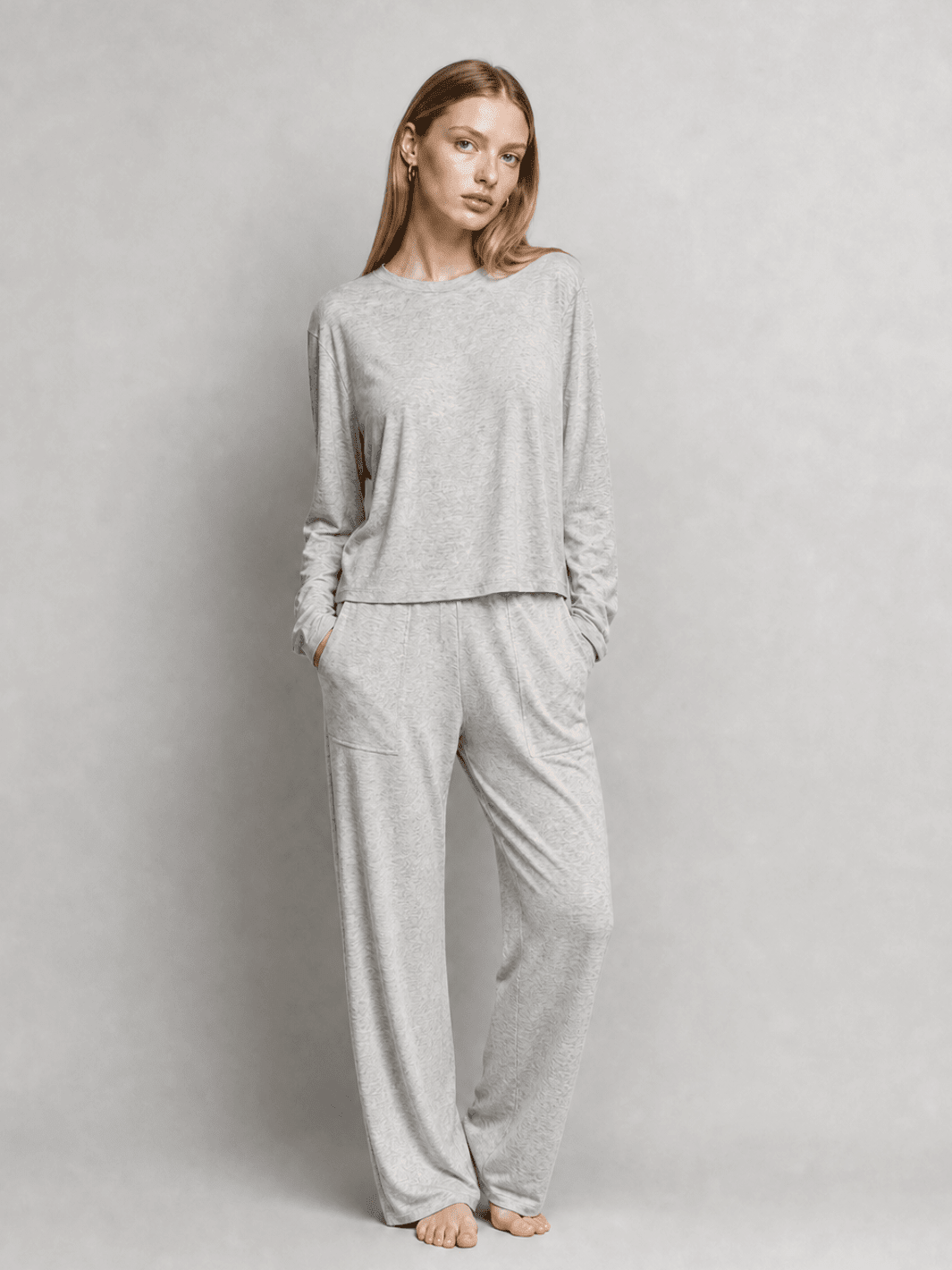 Butter Soft Long Sleeve Pajama Tee - Public Veil