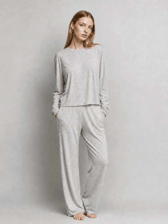 Butter Soft Long Sleeve Pajama Tee - Public Veil