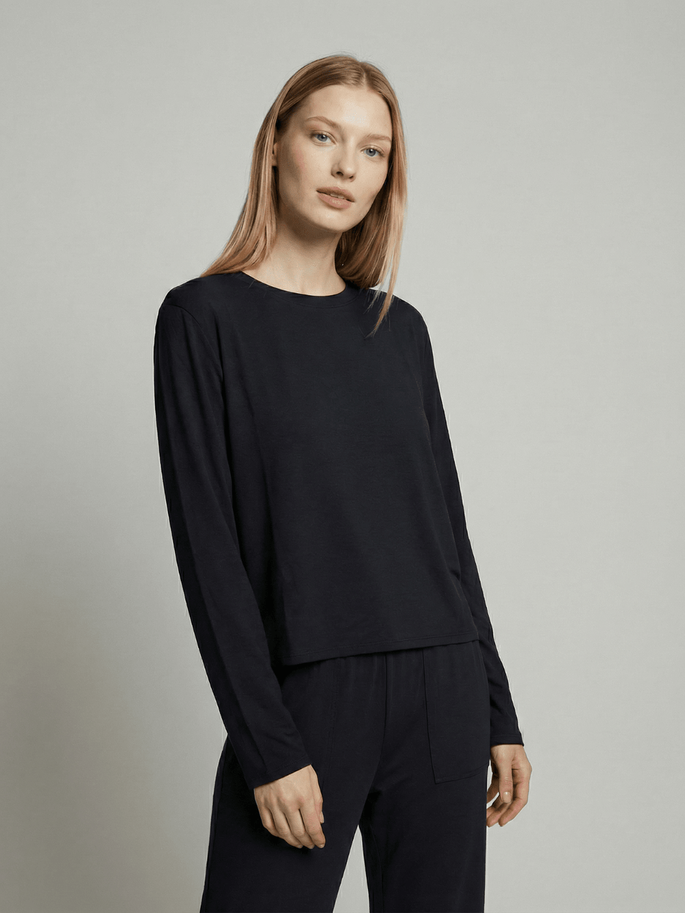 Butter Soft Long Sleeve Pajama Tee - Public Veil