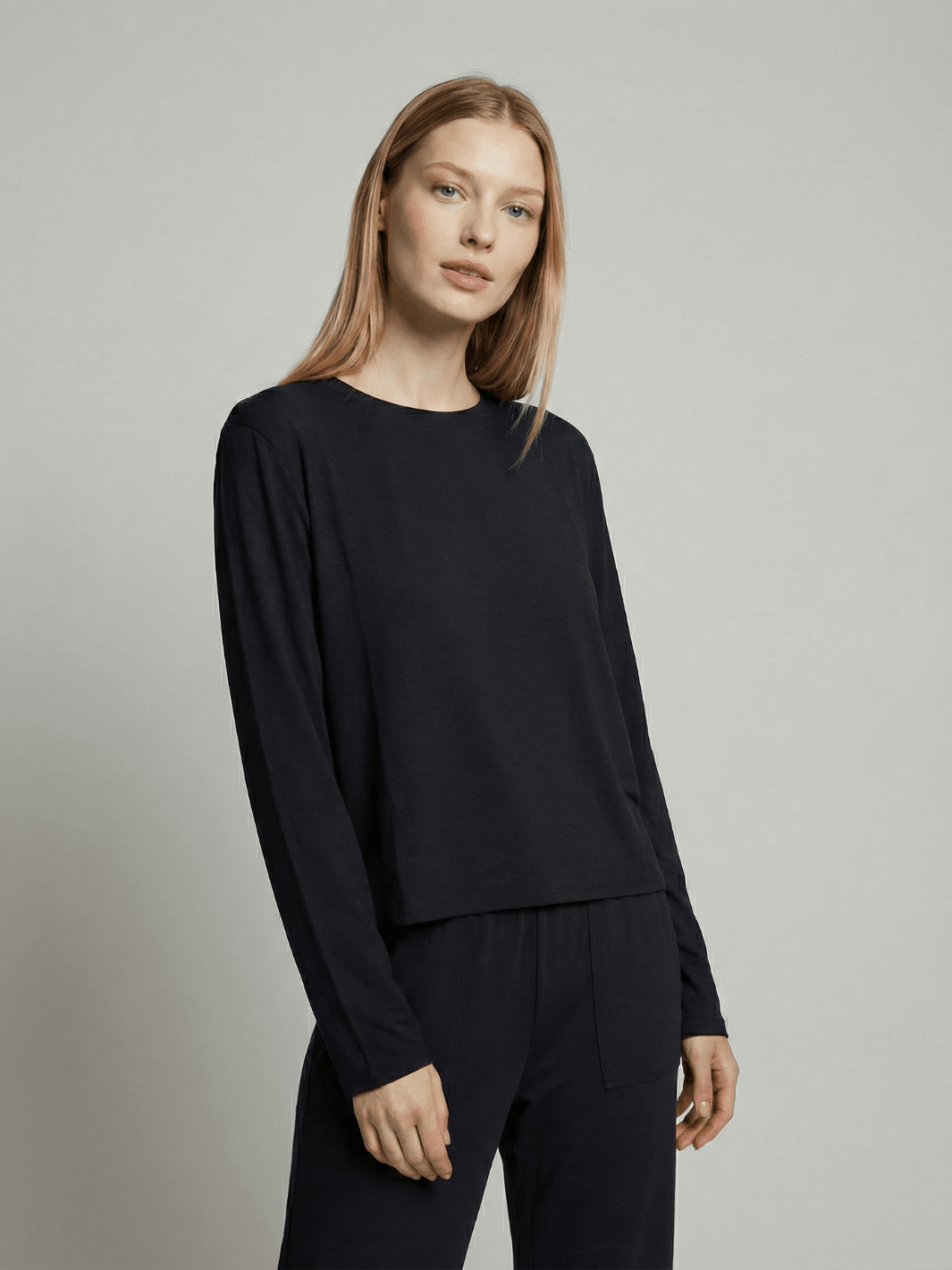 Butter Soft Long Sleeve Pajama Tee - Public Veil