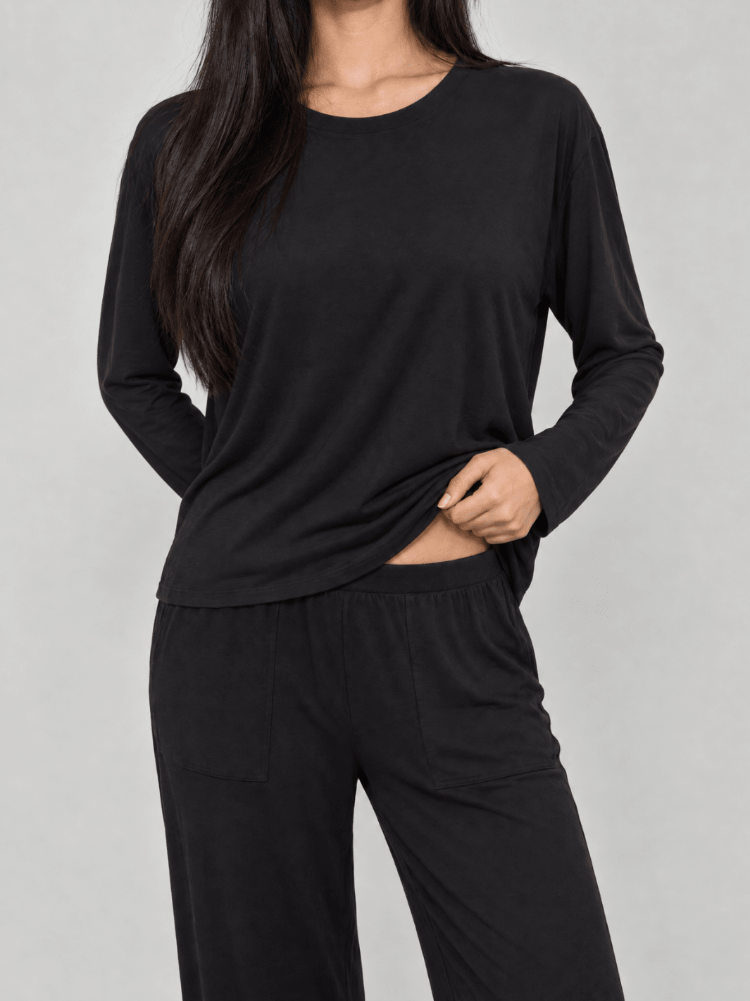 Butter Soft Long Sleeve Pajama Tee - Public Veil