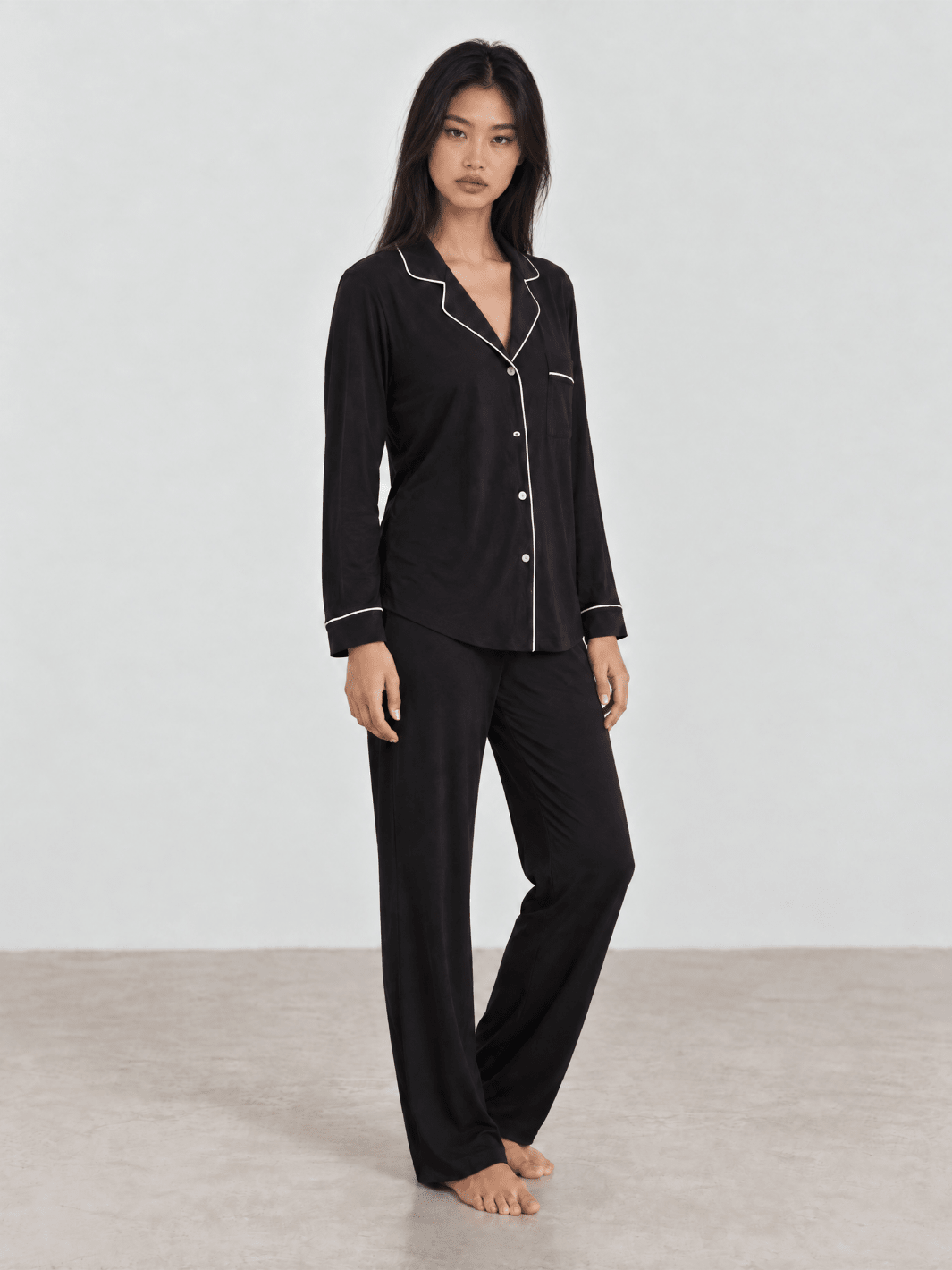 Butter Soft Pajama Set | Button Down & Pant - Public Veil