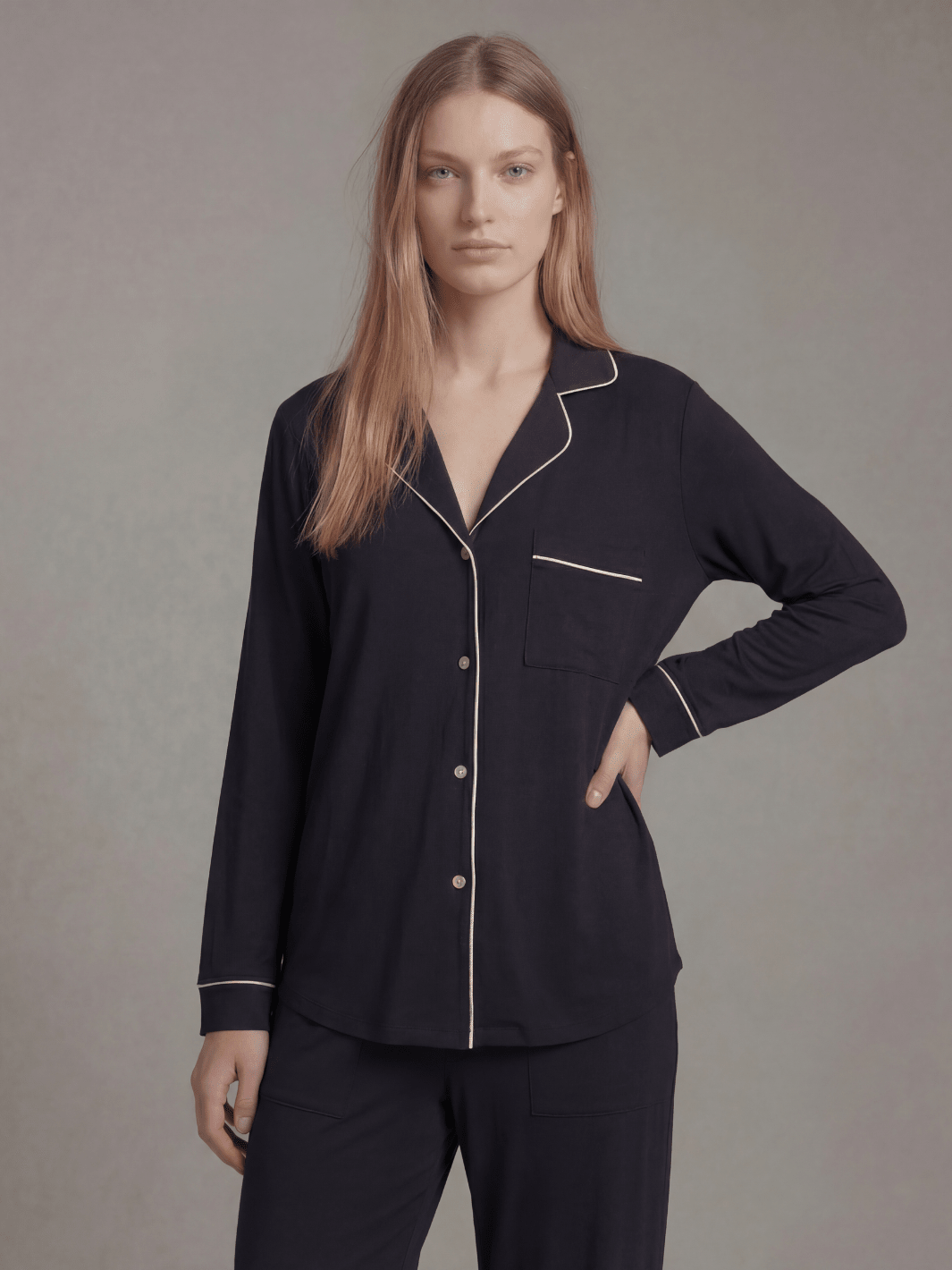 Butter Soft Pajama Set | Button Down & Pant - Public Veil