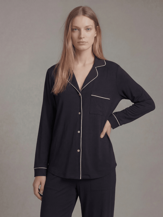 Butter Soft Pajama Set | Button Down & Pant - Public Veil