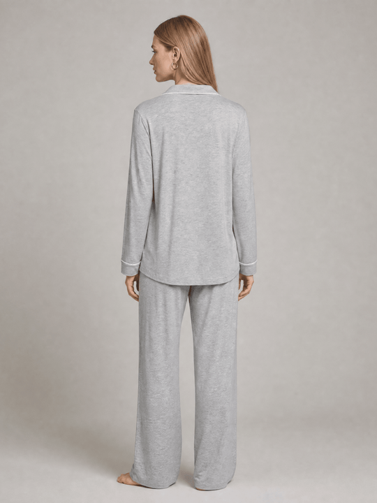 Butter Soft Pajama Set | Button Down & Pant - Public Veil
