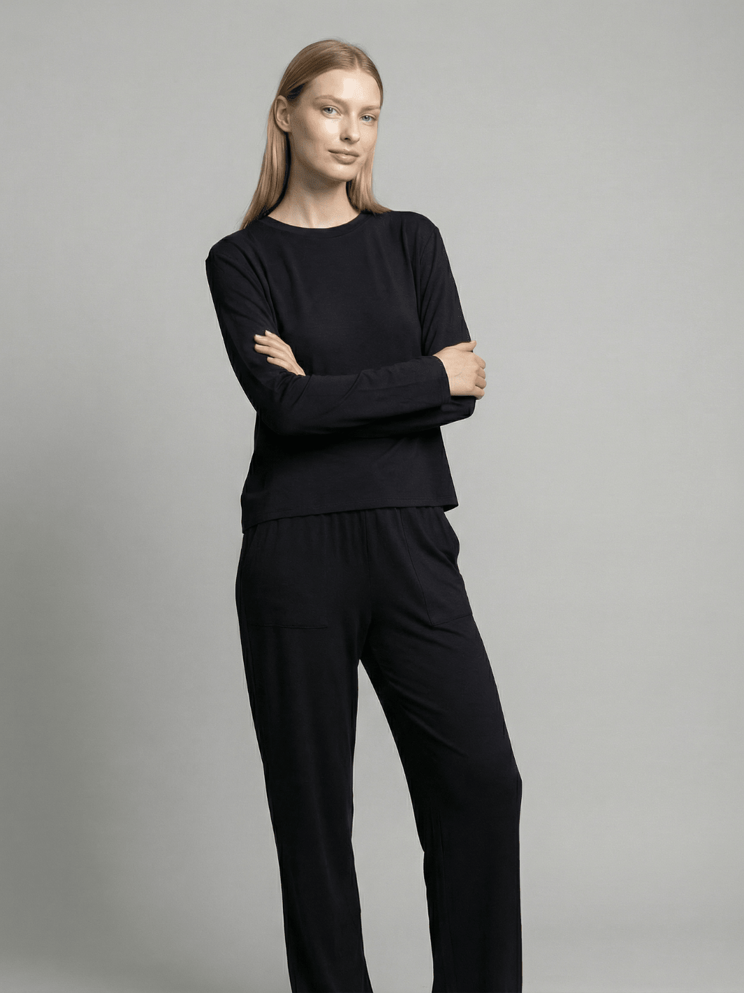 Butter Soft Pajama Set | Long Sleeve Tee & Pant - Public Veil