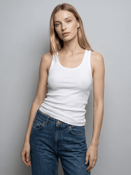Classic Ribbed Tank - Public Veil