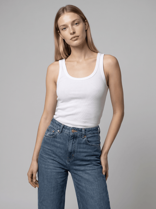 Classic Ribbed Tank - Public Veil