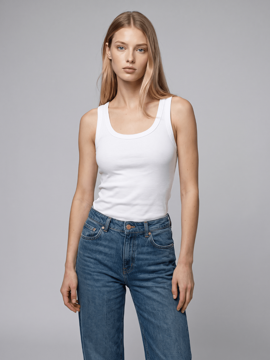 Classic Ribbed Tank - Public Veil