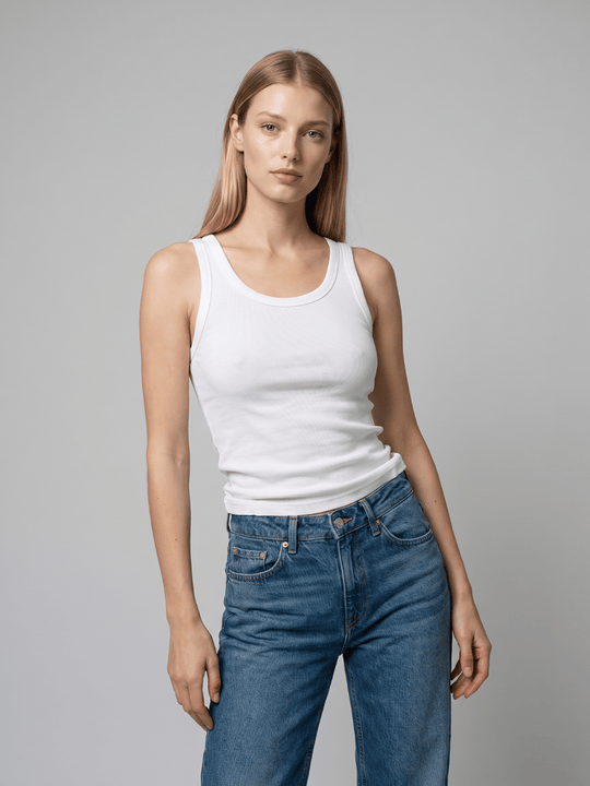 Classic Ribbed Tank - Public Veil