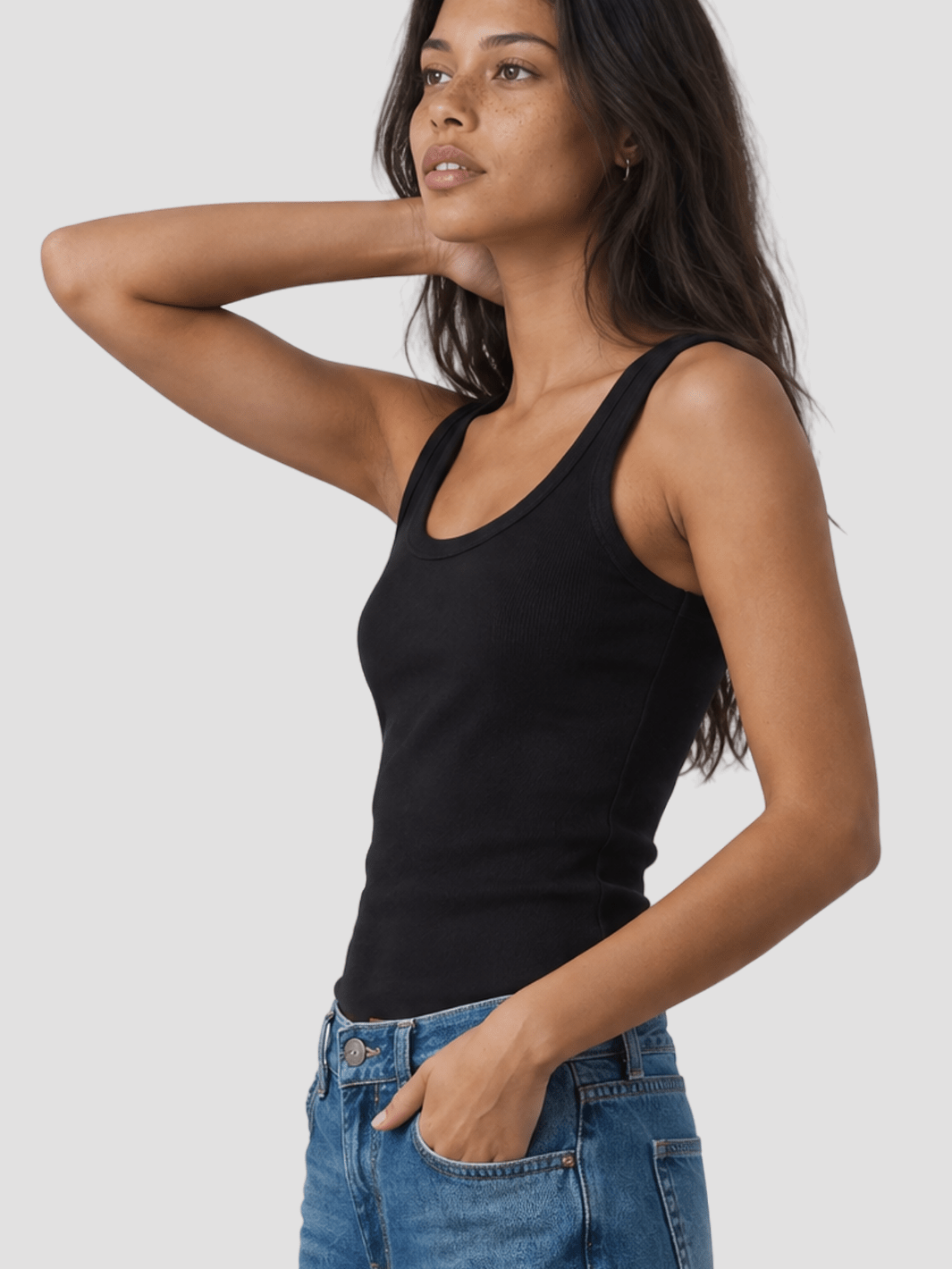 Classic Ribbed Tank - Public Veil
