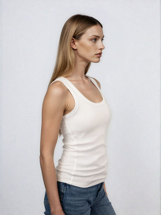 Classic Ribbed Tank - Tuckable - Public Veil