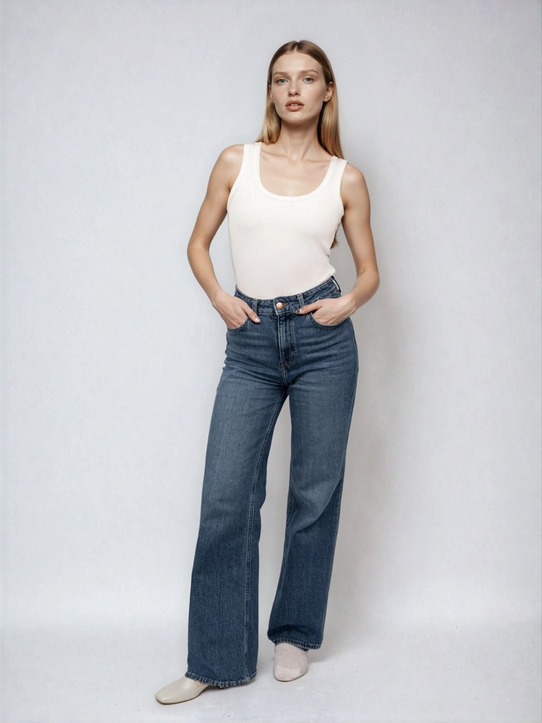 Classic Ribbed Tank - Tuckable - Public Veil