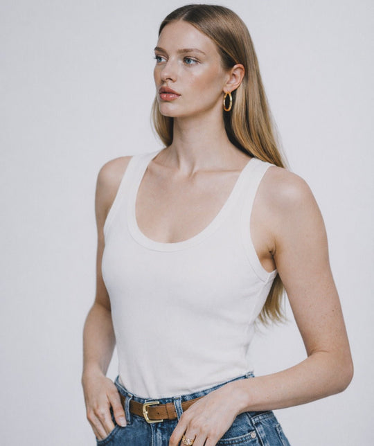 Classic Ribbed Tank - Tuckable - Public Veil