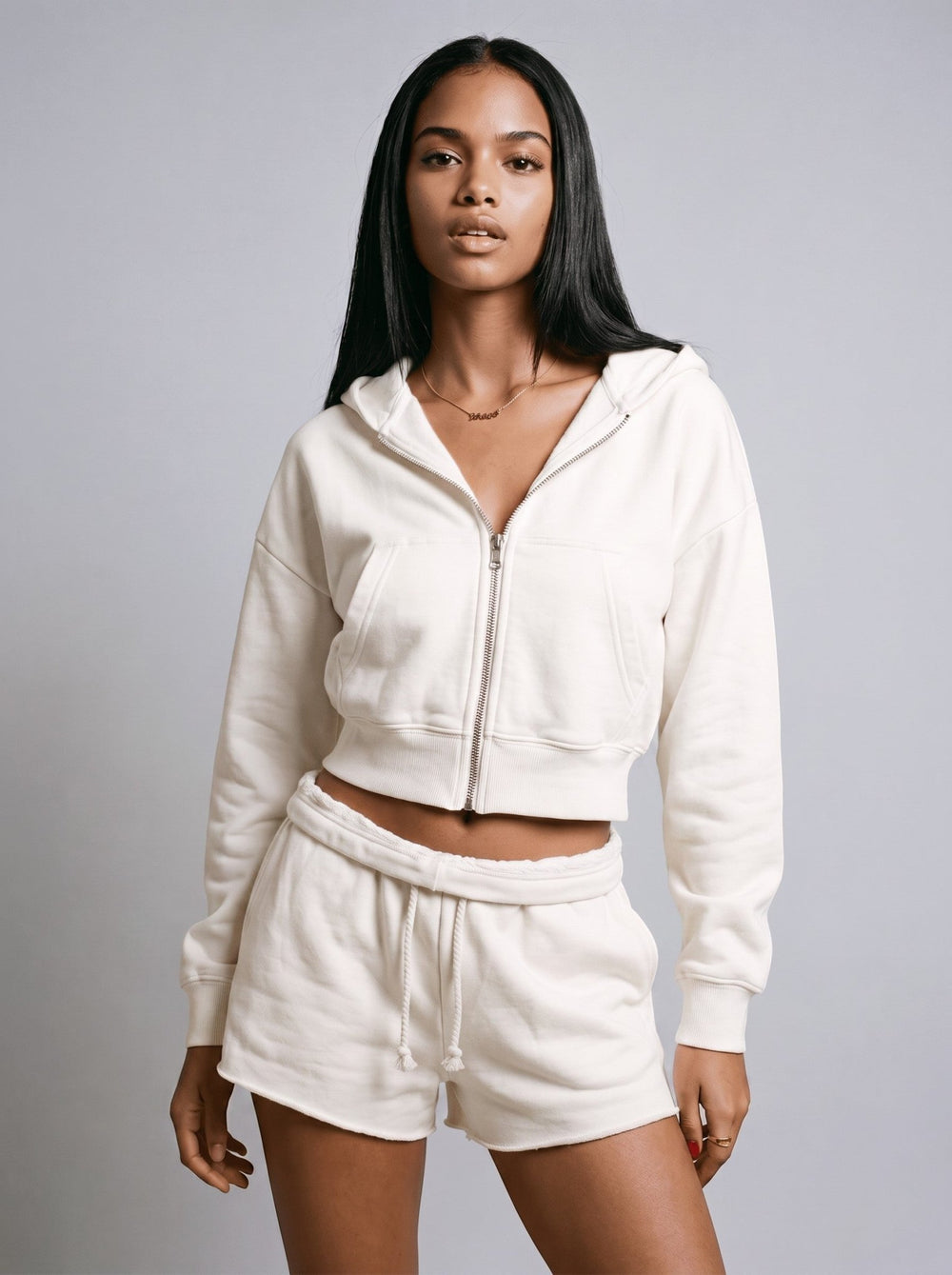 Cropped Full-Zip - Public Veil