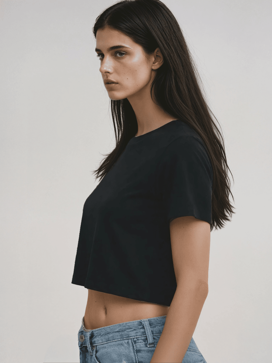 Cropped Tee - Public Veil