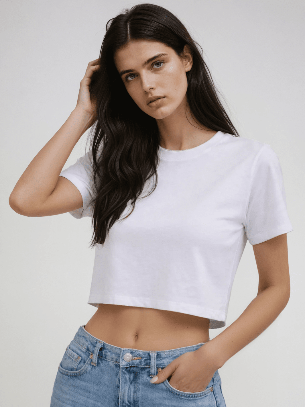 Cropped Tee - Public Veil