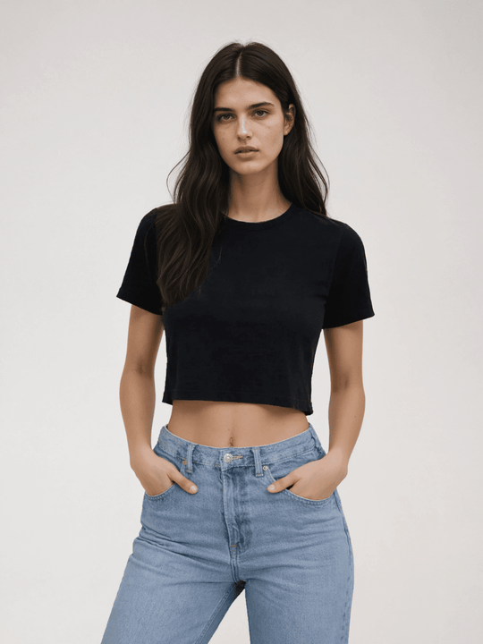 Cropped Tee - Public Veil