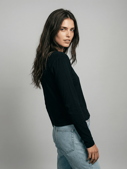 Long Sleeve Boxy Tee - Public Veil