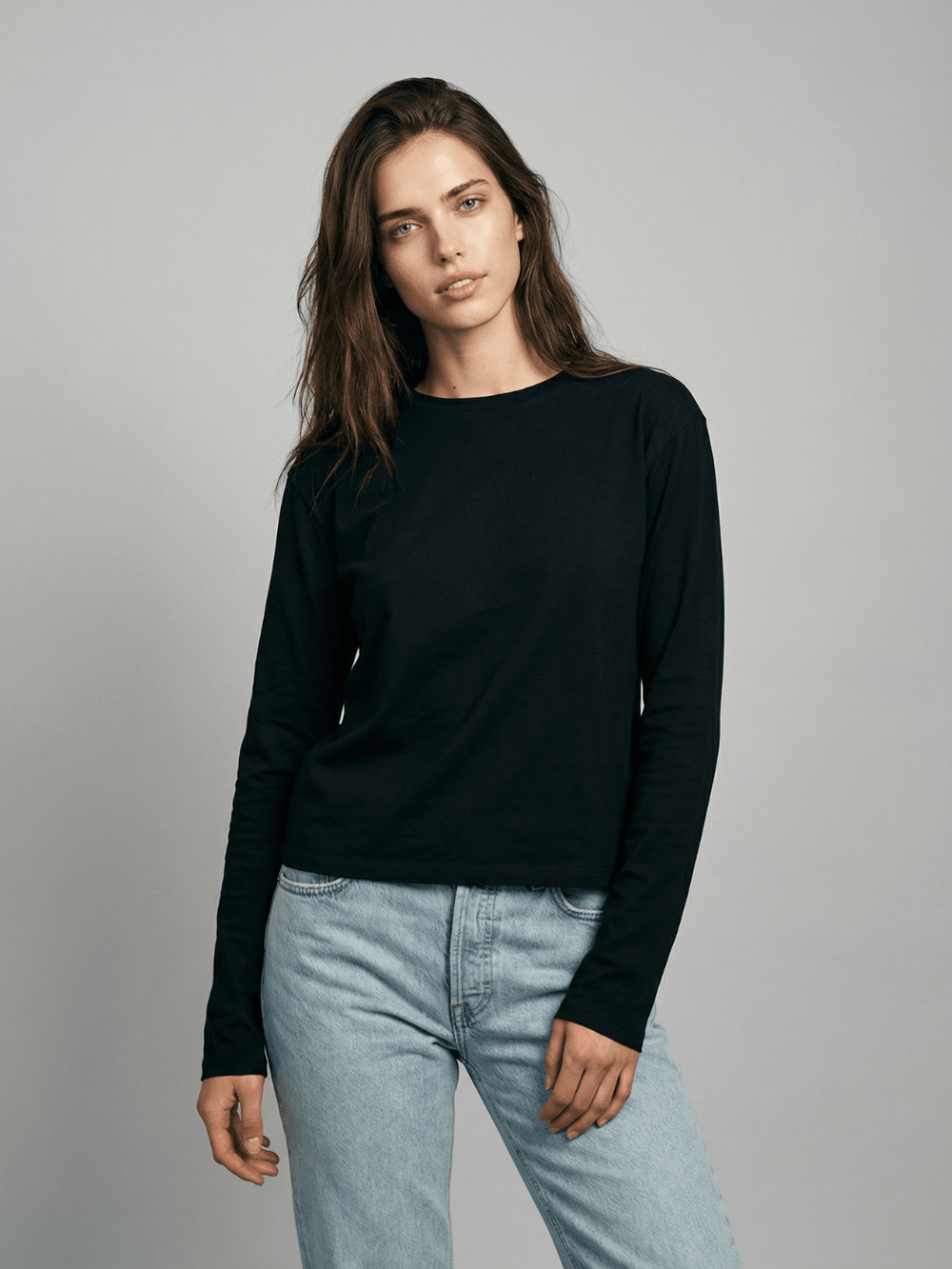Long Sleeve Boxy Tee - Public Veil