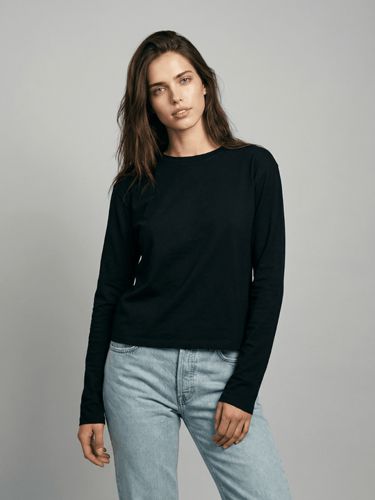 Long Sleeve Boxy Tee - Public Veil