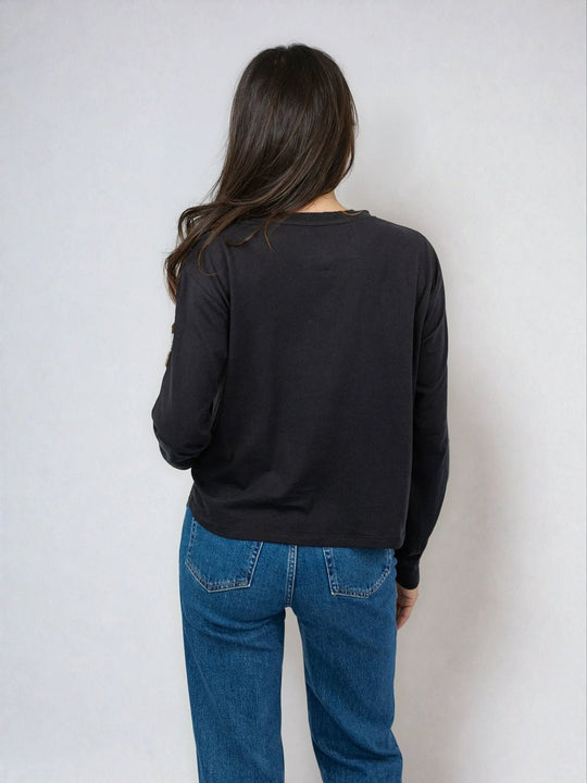 Long Sleeve Boxy Tee - Public Veil