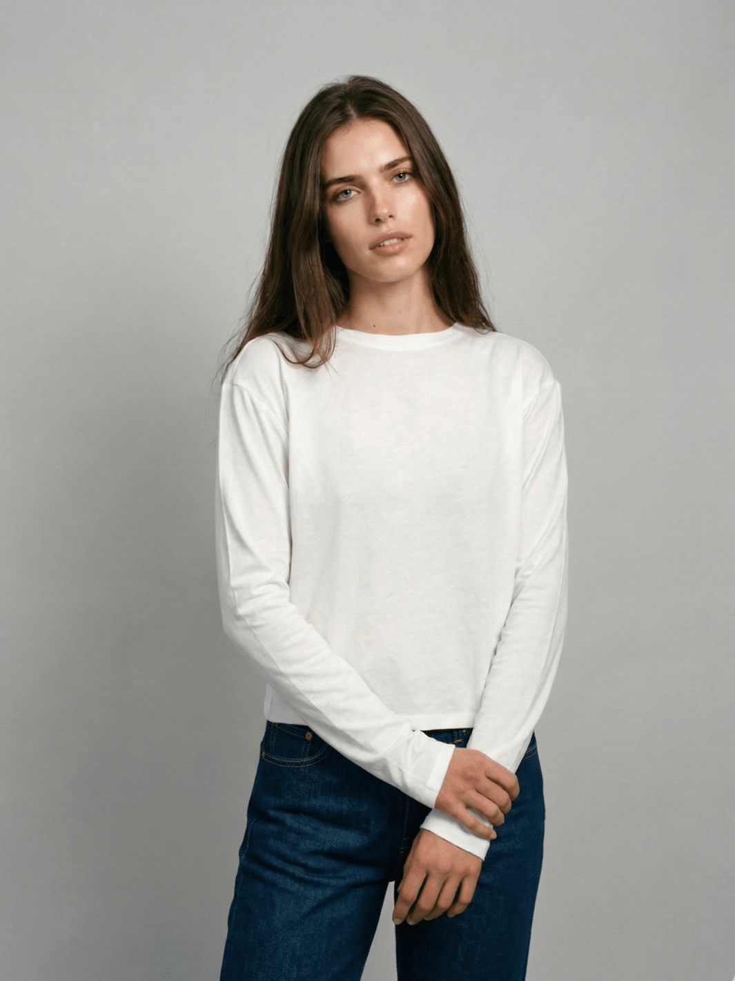 Long Sleeve Boxy Tee - Public Veil