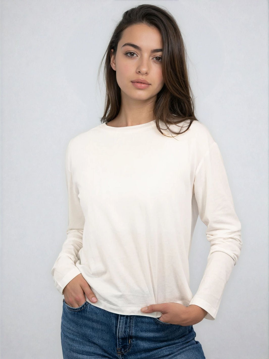 Long Sleeve Boxy Tee - Public Veil