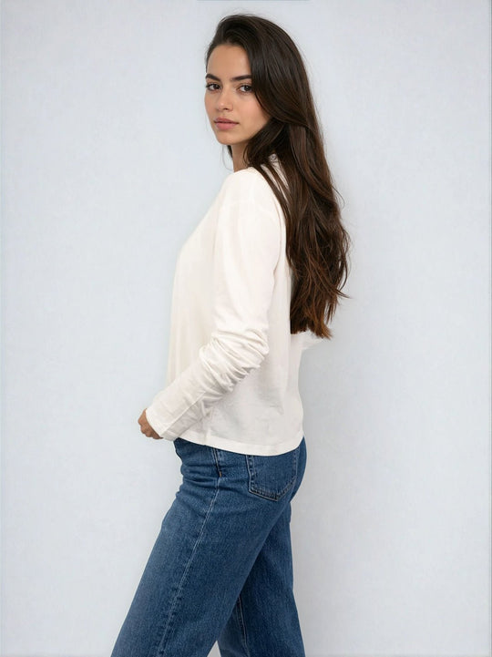 Long Sleeve Boxy Tee - Public Veil