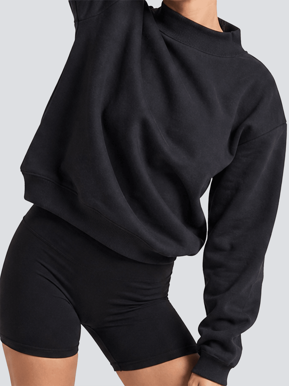 Mockneck Sweatshirt - Public Veil