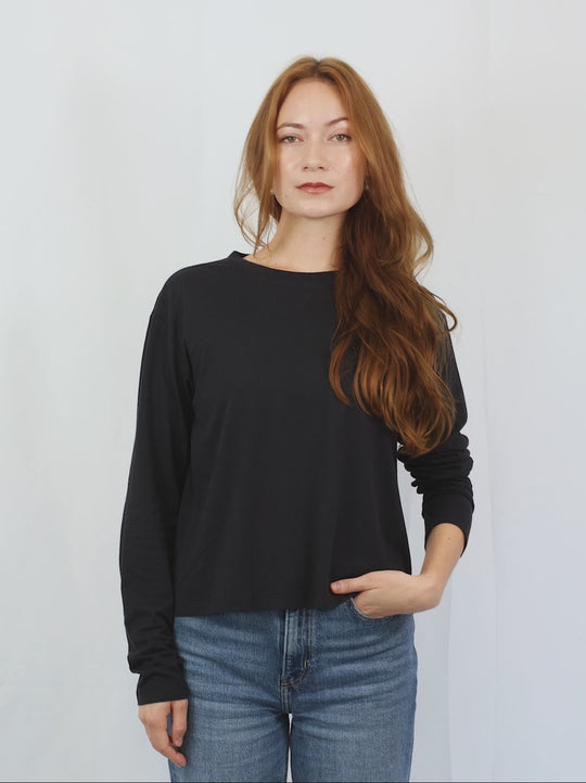 Long Sleeve Boxy Tee
