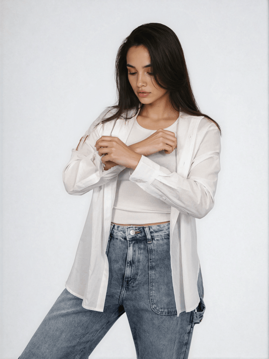 Relaxed Button Down - Public Veil