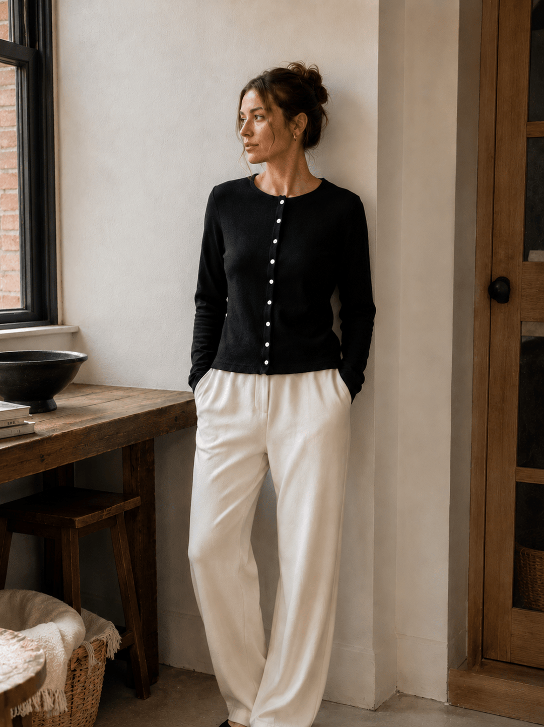 Ribbed Cardigan - Public Veil