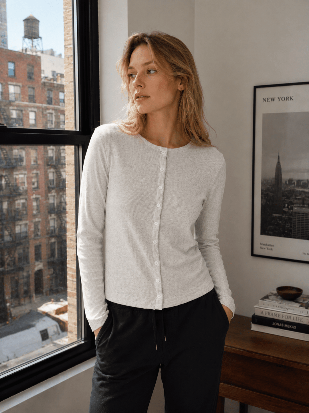 Ribbed Cardigan - Public Veil