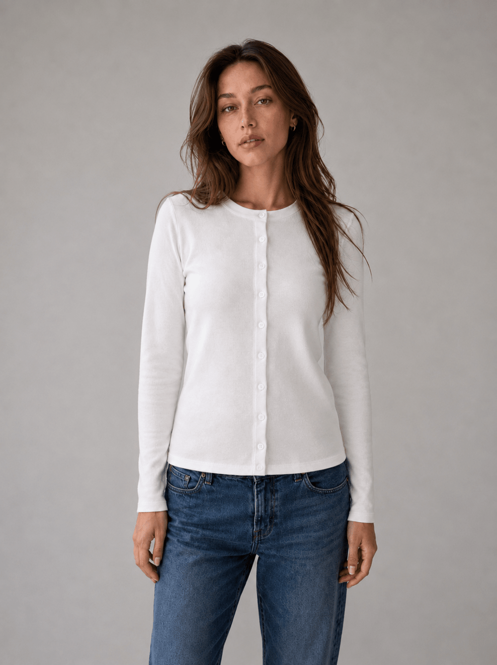 Ribbed Cardigan - Public Veil