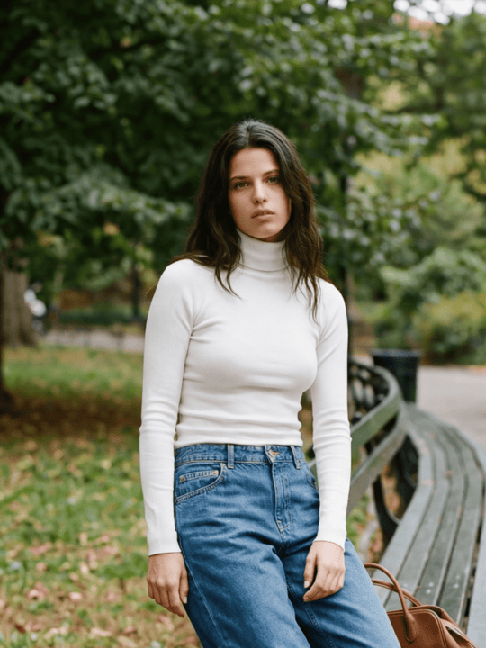 Ribbed Turtleneck - Public Veil