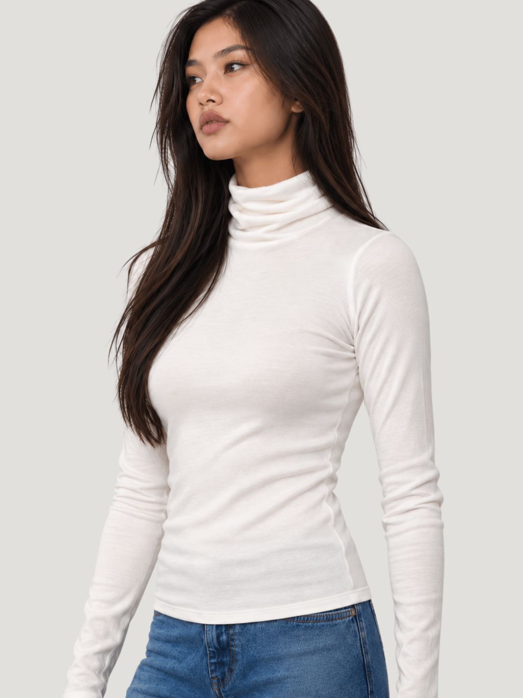 Ribbed Turtleneck - Public Veil